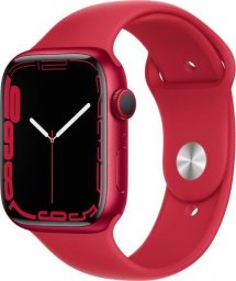 Zegarek sportowy Apple Apple Watch Series 7 GPS + Cellular  45 mm  Aluminiowa koperta (PRODUCT)RED  Pasek sportowy (PRODUCT)RED