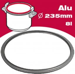  SEB SEB Aluminiowa uszczelka szybkowaru 791946 8L 23.5cm szara