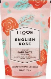 I love Scented Bath Salts kojąco-relaksująca sól do kąpieli English Rose 500g