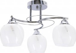 Lampa sufitowa Candellux Prego lampa sufitowa chromowy E27 klosz bezbarwny 33-09456