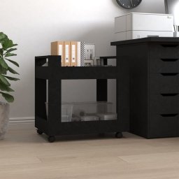  vidaXL vidaXL Szafka pod biurko, czarna, 60x45x60 cm, materiał drewnopochodny