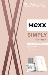  Mexx Mexx Zestaw prezentowy Simply for Her (woda toaletowa 20ml + mydło w kostce 75g)