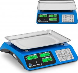  Steinberg Waga sklepowa kontrolna LCD 34 x 24 cm 40 kg / 2 g niebieska Waga sklepowa kontrolna LCD 34 x 24 cm 40 kg / 2 g niebieska