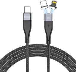 Kabel USB Tech-Protect USB-C - Lightning 1 m Czarny (THP1610)