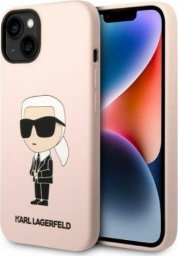  Karl Lagerfeld Etui Karl Lagerfeld KLHCP14SSNIKBCP Apple iPhone 14 hardcase różowy/pink Silicone Ikonik