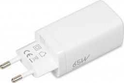 Ładowarka iBOX GaN iBOX C-65 PD65W 1x USB-A 2x USB-C 5 A (ILUC65W)