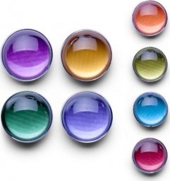  Zeller Zestaw 4 magnesów "Color", MIX kolorów