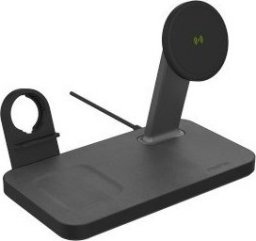 Ładowarka Mophie Mophie Snap+ 3w1 wireless charging stand - stojąca ładowarka bezprzewodowa do trzech urządzeń kompatybilna z MagSafe 15W (black)