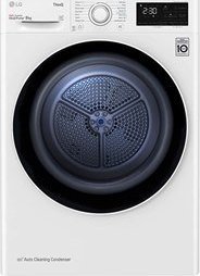 Suszarka do ubrań LG LG Dryer Machine RH80V3AV6N Energy efficiency class A++, Front loading, 8 kg, LED, Depth 69 cm, Wi-Fi, White