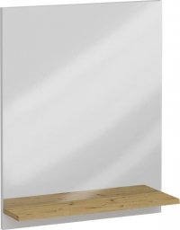  FMD Lumarko Lustro ścienne z półką, 54,5x13,5x67,5 cm, dąb artisan!