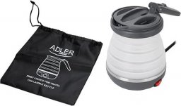  Adler AD 1370UK Czajnik silikonowy 0,6 l - turystyczny - wtyczka uk