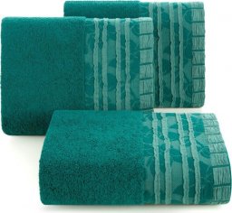  Eurofirany Ręcznik bawełniany z bordiurą ROSSI 70X140 zielony