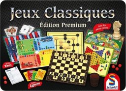 Schmidt Spiele Premium Edition Classic Games Box - Gra planszowa - SCHMIDT SPIELE - Metalowe pudelko