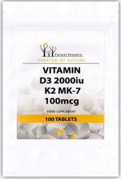  FOREST Vitamin FOREST VITAMIN Vitamin D3 2000IU K2 MK-7 100mcg 100tabs