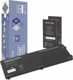 Bateria Mitsu do Dell XPS 15 9550 - RRCGW 4910 mAh (56 Wh) 11.4 Volt