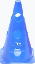  YakimaSport Pachołek treningowy z otworami 23 cm - niebieski