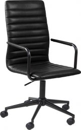 Krzesło biurowe Actona ACTONA fotel biurowy WINSLOW - czarny, ekoskóra
