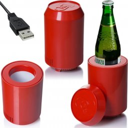  Abarqs Lodówka do komputera na butelkę puszkę na USB IBS-05L Czerwona