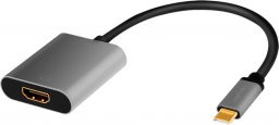 Adapter USB LogiLink Adapter USB-C do HDMI/F ,4K/60Hz aluminiowy 0.15m