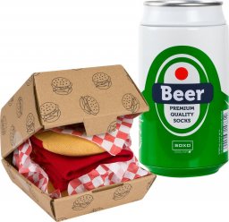  Soxo Męskie Skarpetki SOXO | Hamburger w pudełku | Piwo w puszce | zabawny prezent dla Niego 4045