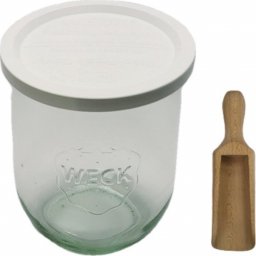  Wamar-Sosenka Zestaw Słoików WECK Pojemność 1062 ml średnica 100mm 12 sztuk + Plastikowe wieka, miarka