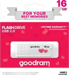 Pendrive GoodRam Pendrive CUBE 16GB USB2.0 - Valentine