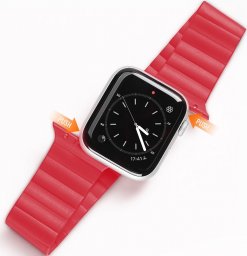  Dux Ducis Dux Ducis Magnetic Strap pasek Apple Watch Ultra bransoletka magnetyczna opaska czerwony (Chain Version)