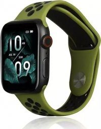  Pasek do smartwatcha Beline Sport Silicone do Apple Watch 42/44/45/49mm zielono-czarny green/black