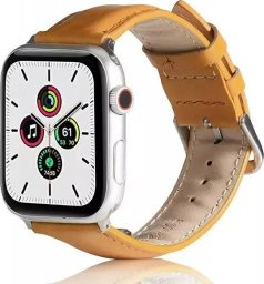  Pasek do smartwatcha Beline Leather do Apple Watch 42/44/45/49mm jasnobrązowy /light brown