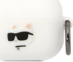  Karl Lagerfeld Etui Karl Lagerfeld KLAPRUNCHH Apple AirPods Pro cover biały/white Silicone Choupette Head 3D