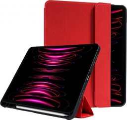 Etui na tablet Crong Crong FlexFolio  Etui iPad Pro 11 (2022-2021) / iPad Air 10.9 (5-4 gen.) z funkcją Apple Pencil (czerwony)