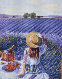  Ideyka Diamentowa mozaika - Piknik lawendowy 40x50cm
