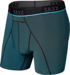  SAXX Bokserki do biegania męskie sportowe SAXX KINETIC HD Boxer Brief - niebieskie paski S
