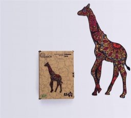 PuzzleOK Puzzle drewniane eko 102 Cętkowana żyrafa A3