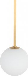 Lampa wisząca Nowodvorski Lampa wisząca Kier 10306 szklana ball do salonu biała złota
