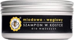 Miodowa Mydlarnia Szampon do włosów w kostce miodowo-węglowy dla mężczyzn, 70 g