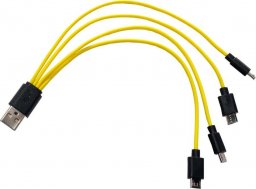 Adapter USB Z.P.H. Moto-Mer Rozdzielacz USB microUSB 4x 24cm przewód kabel
