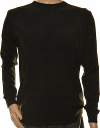  Leccos Sweter sweterek męski czarny z kaszmiru i wełny merynosów 2XL XXL