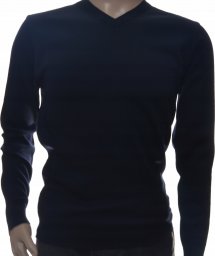  Leccos Elegancki klasyczny sweter męski wełniany XXL 2XL