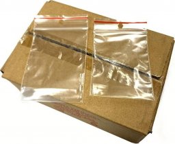  Torebka strunowa, zip bag, 50x70 mm, transparentna, 100 szt.