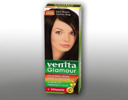  Venita Farba do włosów GLAMOUR 3/0 ciemny brąz
