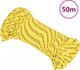  vidaXL vidaXL Linka żeglarska, żółta, 5 mm, 50 m, polipropylen