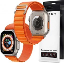  Alogy Alogy Pasek nylonowy Sport Strap do zegarka do Apple Watch 4/5/6/7/8/SE/Ultra (42/44/45/49mm) Pomarańczowy uniwersalny