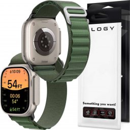  Alogy Alogy Pasek do Apple Watch 4/5/6/7/8/SE (38/40/41mm) sportowa opaska do zegarka Sport Strap Zielony uniwersalny