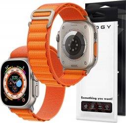  Alogy Alogy Pasek do Apple Watch 4/5/6/7/8/SE (38/40/41mm) sportowa opaska do zegarka Sport Strap Pomarańczowy uniwersalny