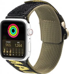  Dux Ducis Dux Ducis Strap (Outdoor  Version) pasek Apple Watch Ultra, SE, 8, 7, 6, 5, 4, 3, 2, 1 (49, 45, 44, 42  mm) nylonowa opaska bransoleta żółto-zielony