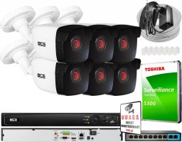  BCS View BCS View Zestaw monitoringu 6 kamer 4 MPx IR 30m, funkcje inteligentne