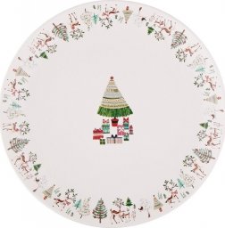  Altom Design Talerz deserowy porcelanowy świąteczny Xmas Tree 20 cm