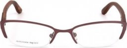 Alexander McQueen Ramki do okularów Damski Alexander McQueen AMQ-4183-WCV Czerwony