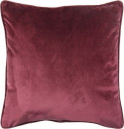 Uniglob Poduszka dekoracyjna rubinowa welur 45 x 45 cm